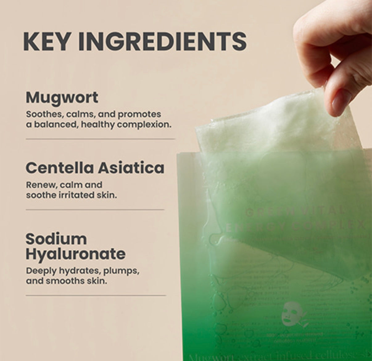 AXIS-Y Green Vital Energy Complex Sheet Mask packet