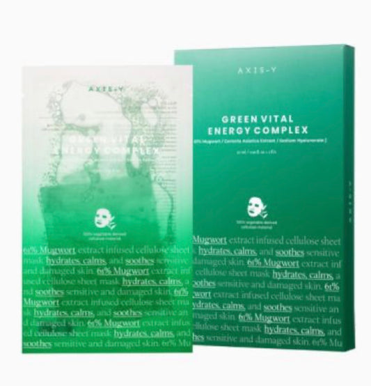 AXIS-Y Green Vital Energy Complex Sheet Mask box